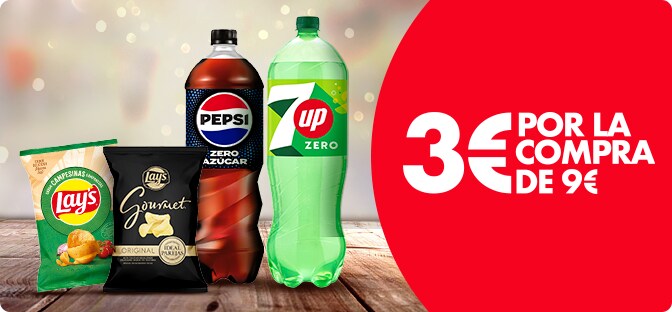 Promociones Cola pepsi ,7Up, Doritos, Lays y Ruffles en Dia.es